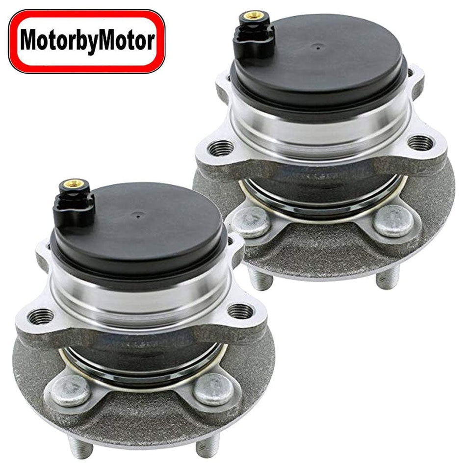 Rear Wheel Bearing Fit 2014-2018 Ford Fusion, 2014-2016 Lincoln MKZ Wheel Hub w/ABS Cap, 5 Lugs 2WD FWD, 512497 (2 PACK)