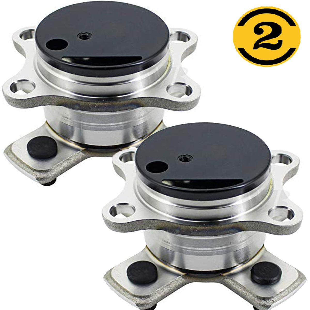 Rear Wheel Bearing Fit 2015-2019 Honda Fit Wheel Hub w/4 Lugs, 512559 (2 pack)