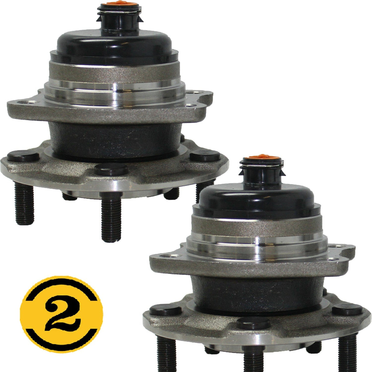 Rear Wheel Bearing Fit Chrysler Voyager, Chrysler Town & Country Dodge Grand Caravan Wheel Hub-5 Lugs w/ABS 2WD FWD-512169 (2 Pack)