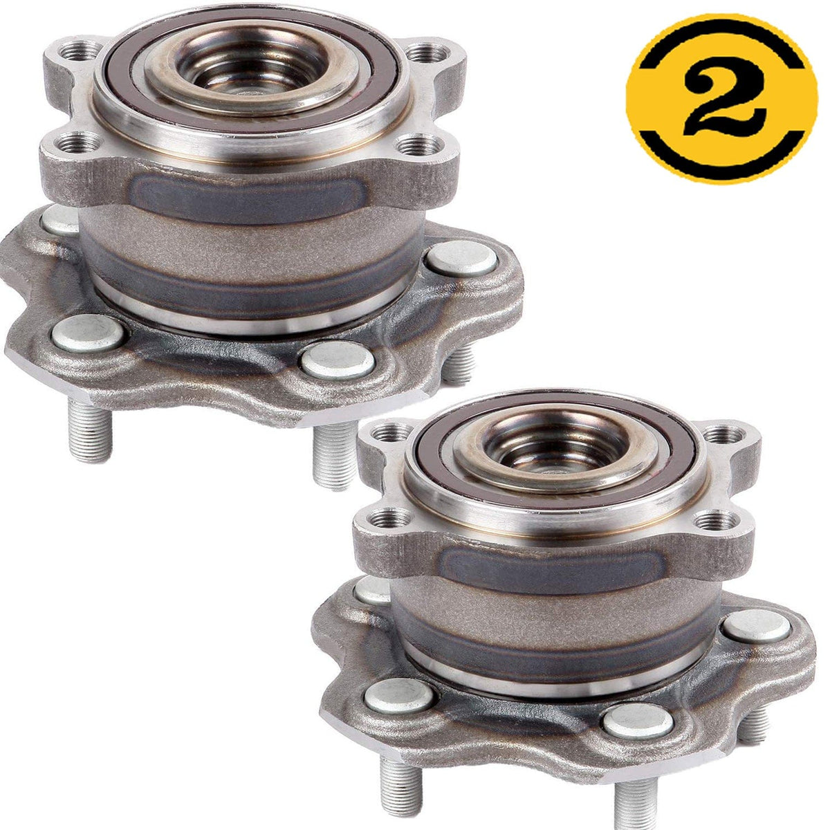 Rear Wheel Bearing Fit Infiniti JX35 QX60, Mitsubishi RVR, Nissan Altima Maxima Murano Pathfinder Wheel Hub, w/5 Lugs, FWD,512388 (2 Pack)