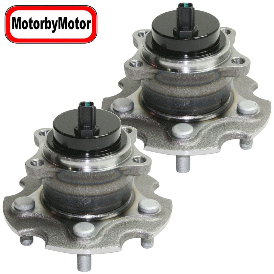 Rear Wheel Bearing Fit Lexus HS250H NX200T NX300 NX300H, Scion IM TC, Toyota RAV4 Wheel Hub, w/ABS,5-Lug, 512372 (2 Pack)