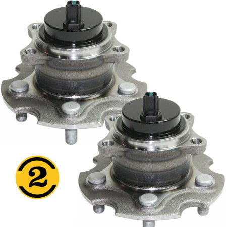Rear Wheel Bearing Fit Lexus HS250H NX200T NX300 NX300H, Scion IM TC, Toyota RAV4 Wheel Hub, w/ABS,5-Lug, 512372 (2 Pack)