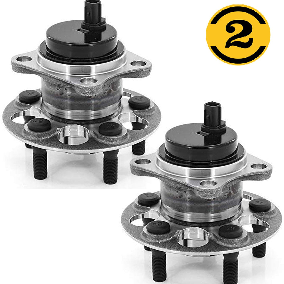 Rear Wheel Bearing Fit Scion XD 2008-2014 Wheel Hub w/5 Lugs, 512425 (2 Pack)