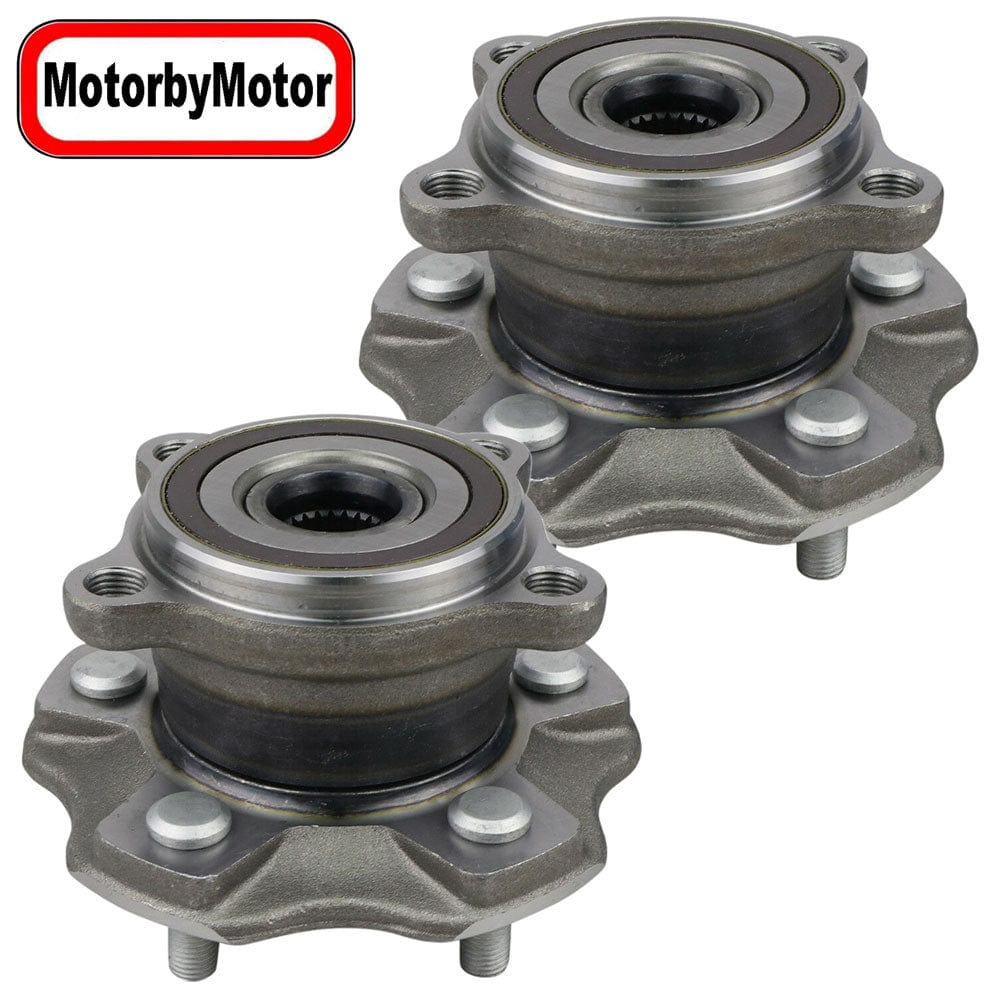 Rear Wheel Bearing Fit Toyota Highlander, Lexus RX35-RX450HL Wheel Hub 5 Lugs,w/ABS AWD, 512365 (2 Pack)