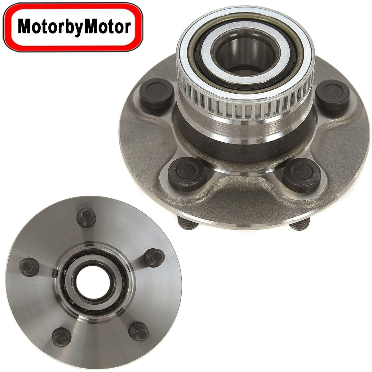 Rear Wheel Bearing for Chrysler Neon PT Cruiser, Dodge Neon SX 2.0, Plymouth Neon Wheel Hub w/5 Lugs 2WD FWD, w/ABS-512167 (2 Pack)