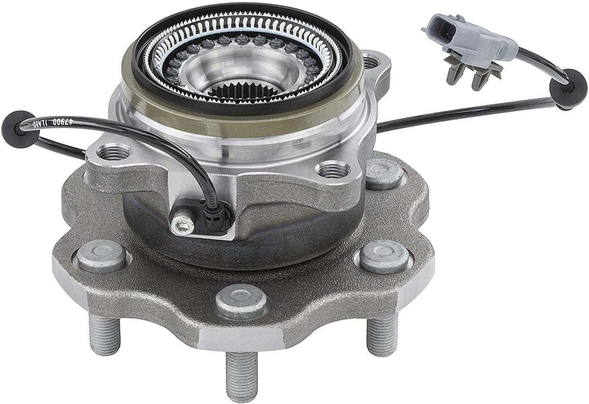 Rear Wheel Bearing & Hub Assembly Fits for 2011-2013 Infiniti QX56, 2014-2019 Infiniti QX80, 2017-2019 Nissan Armada Wheel Hub w/6 Lugs-541016 (2 PACK)