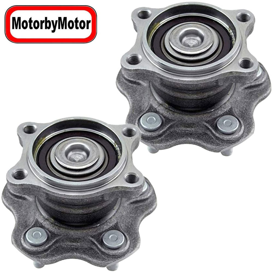Rear Wheel Bearing & Hub Assembly for Nissan Quest 2004 2005 2006 2007 2008 2009 Wheel Hub w/5 Lugs, w/ABS-512268 - 2 PACK