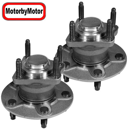 Rear Wheel Bearing with 2006 2007 Chevrolet HHR, 2004-2007 Chevrolet Malibu, 2005-2007 Pontiac G6 Wheel Hub w/5 Lugs, Non-ABS-512287 (2 PACK)