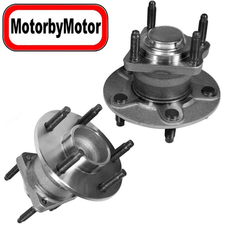Rear Wheel Bearing with 2006 2007 Chevrolet HHR, 2004-2007 Chevrolet Malibu, 2005-2007 Pontiac G6 Wheel Hub w/5 Lugs, Non-ABS-512287 (2 PACK)