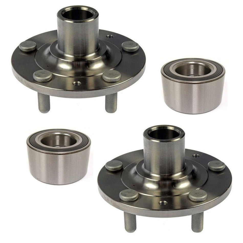 Set 2 Front Wheel Bearing and Hub Assembly for 2003-08 Mazda 6 wheel hub bearing