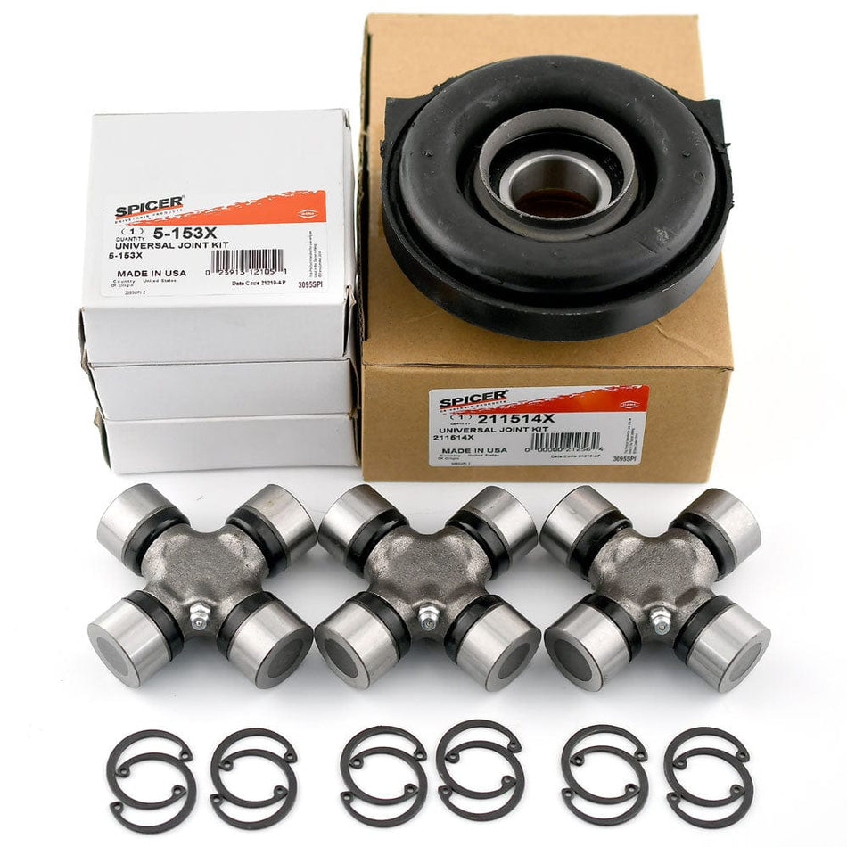 Spicer Driveshaft Center Bearing & U-Joints Kit for NISSAN Frontier 1998-04 4WD