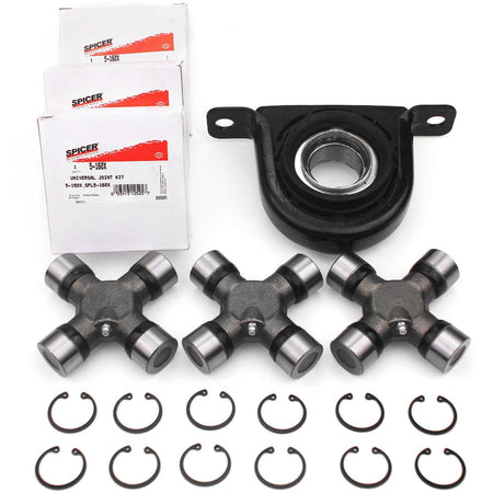 Spicer Driveshaft Kit - Carrier Bearing & U Joint for Ford F250 F350