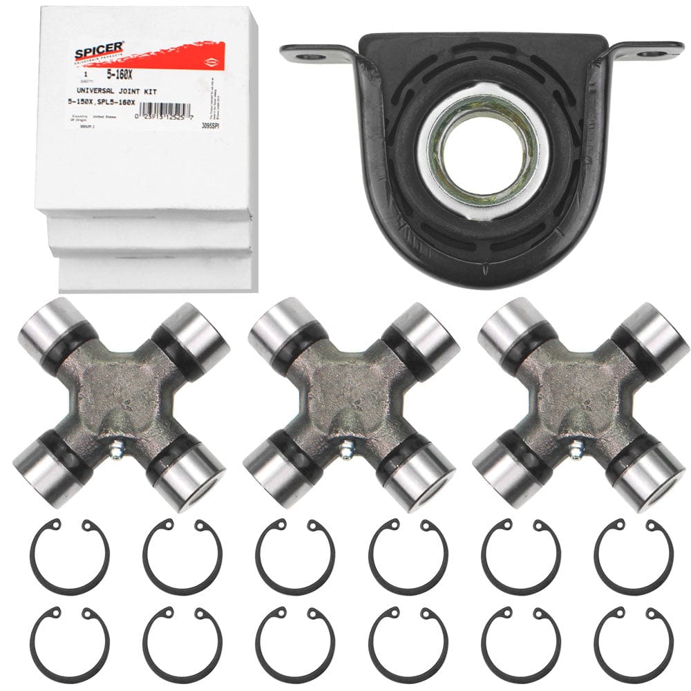 Spicer Driveshaft Kit - Carrier Bearing & U Joint for Ford F250 F350