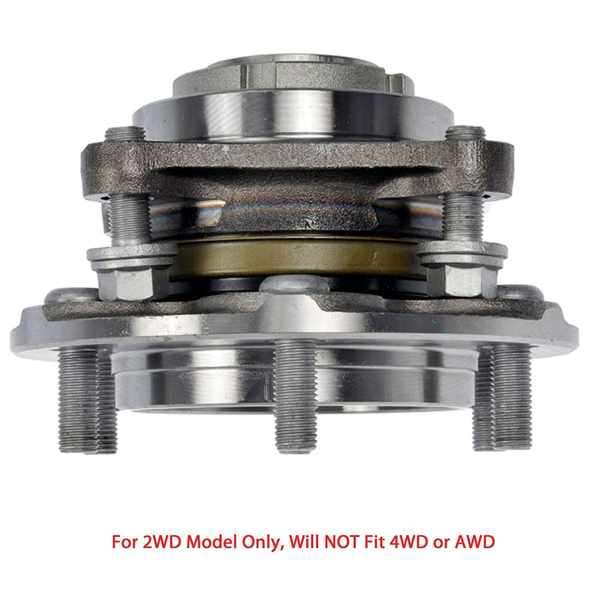 2WD Front Wheel Bearing & Hub For Toyota FJ Cruiser 2007 2008 2009 - 2014 6 Lugs