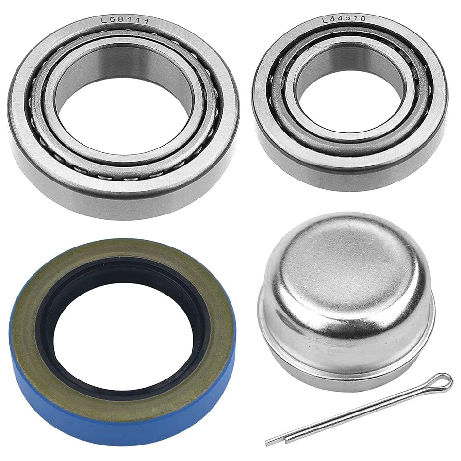Trailer Bearing Repair Kit L44649 L68149 with 1.719'' Seals #84 Spindle for 3500#