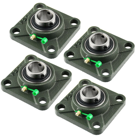 UCF205-16 Solid Pillow Block Flange Mounted Bearing-1 INCH Bore 4 Bolt -Self Aligning-Pillow Block Bearing-4Pack