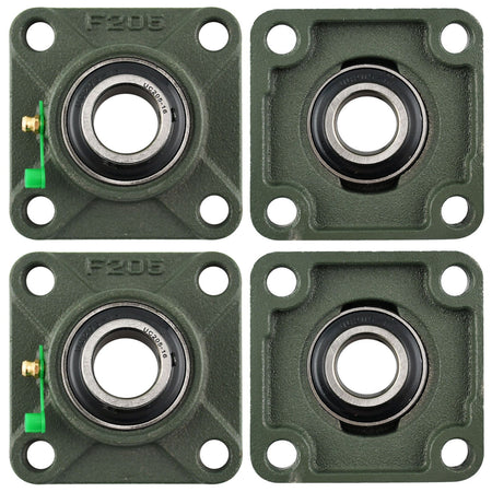 UCF205-16 Solid Pillow Block Flange Mounted Bearing-1 INCH Bore 4 Bolt -Self Aligning-Pillow Block Bearing-4Pack