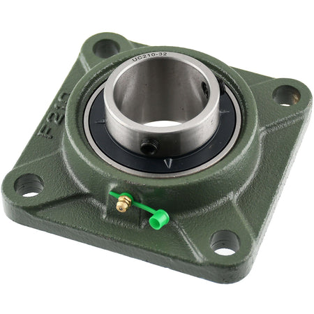 UCF210-32 Solid Pillow Block Flange Mounted Bearing-2" Bore 4 Bolt 23.3 kN-Self Aligning-Pillow Block Bearing-2 Pack