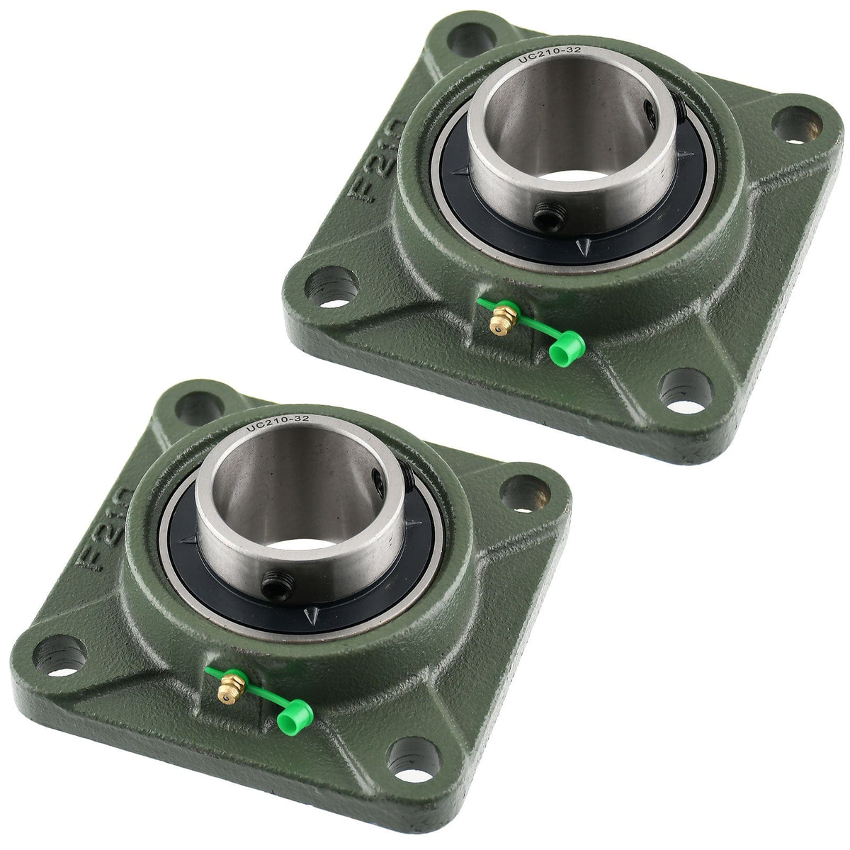 UCF210-32 Solid Pillow Block Flange Mounted Bearing-2" Bore 4 Bolt 23.3 kN-Self Aligning-Pillow Block Bearing-2 Pack