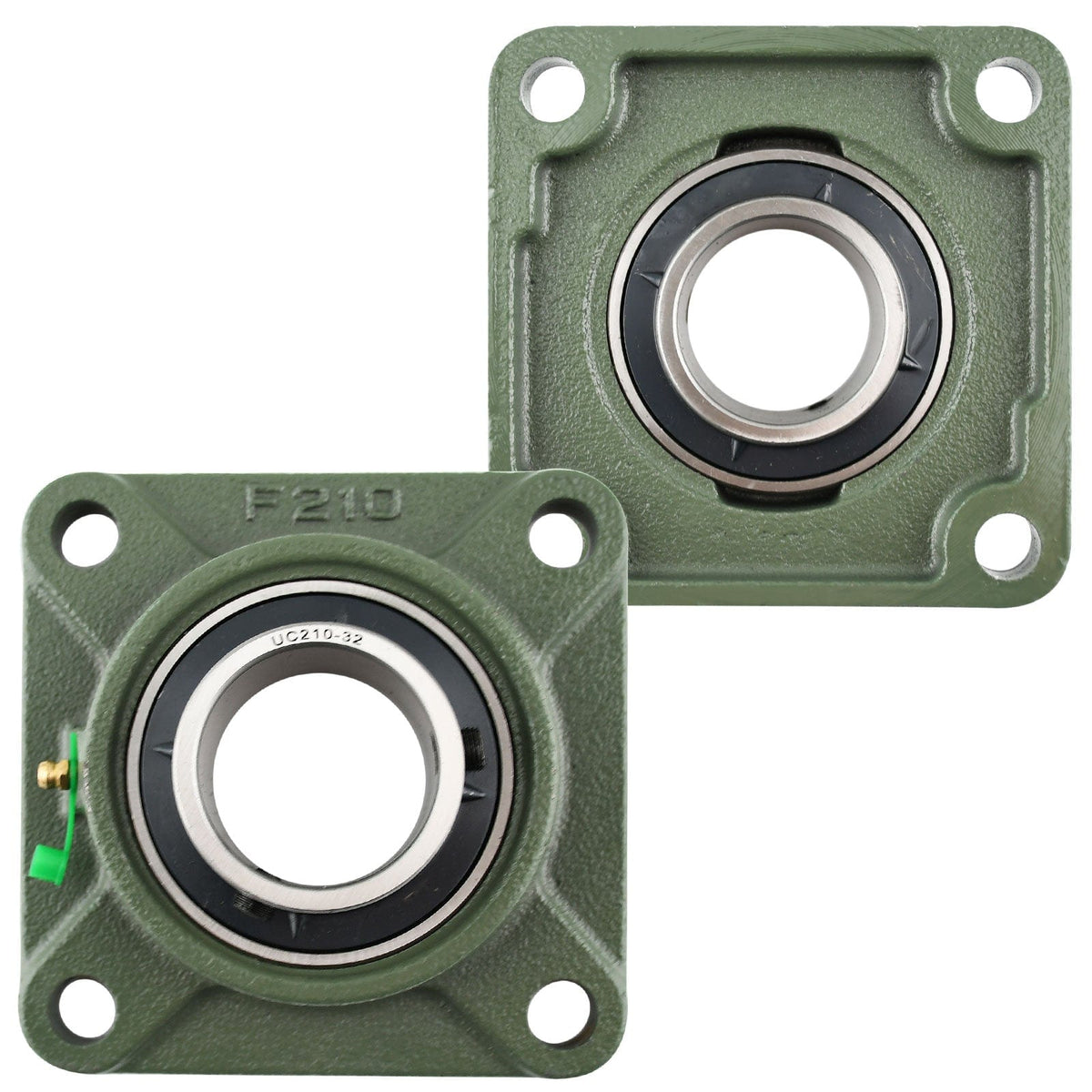 UCF210-32 Solid Pillow Block Flange Mounted Bearing-2" Bore 4 Bolt 23.3 kN-Self Aligning-Pillow Block Bearing-2 Pack