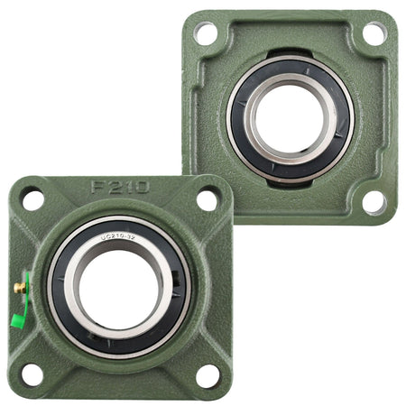 UCF210-32 Solid Pillow Block Flange Mounted Bearing-2" Bore 4 Bolt 23.3 kN-Self Aligning-Pillow Block Bearing-2 Pack