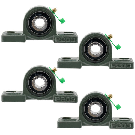 UCP202-10 Solid Pillow Block Flange Mounted Bearing-5/8" Bore 2 Bolt -Self Aligning-Pillow Block Bearing-4Pack