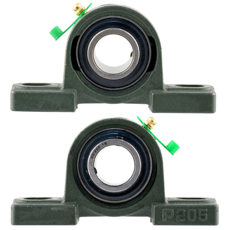 UCP205-16 Solid Pillow Block Flange Mounted Bearing-1'' Bore 2 Bolt -Self Aligning-Pillow Block Bearing-4Pack