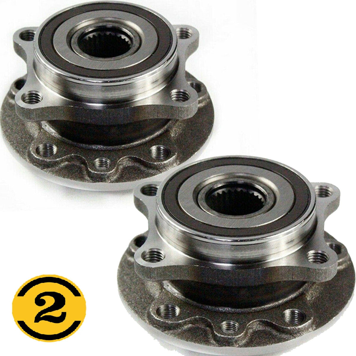 Wheel Bearing Fit 2015-2018 Jeep Renegade, 2016-2018 Fiat 500X Wheel Hub, 513389 (2 Pack)