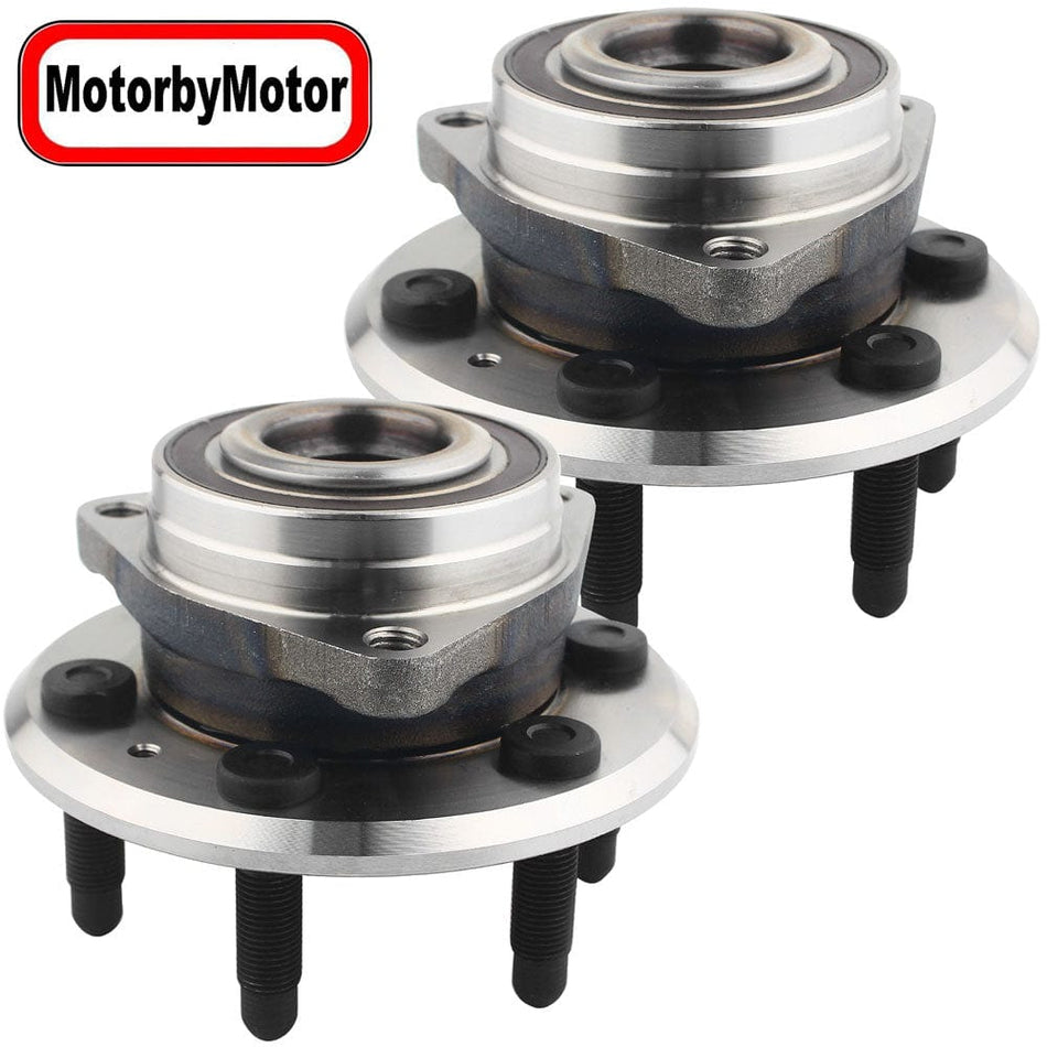 Wheel Bearing Fit Cadillac SRX 2010-2016, Saab 9-4X 2011 Wheel Hub w/6 Lugs, 513289 (2 Pack)