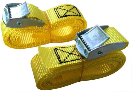 Heavy-Duty 8ft Lashing Straps - 750lbs Cargo Tie Down for Kayak & Roof Rack