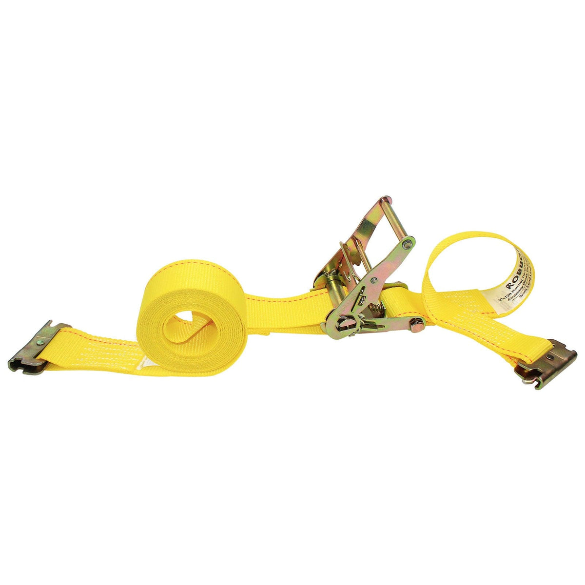 Robbor 2Pk E Track Ratchet Straps E Track Cargo Tie Downs,2x12 Heavy Duty Polyester Ratchet Tie Down Straps with ETrack Spring Fittings,Tie Down Motorcycle, Trailer,Trucks,Van Cargo Load