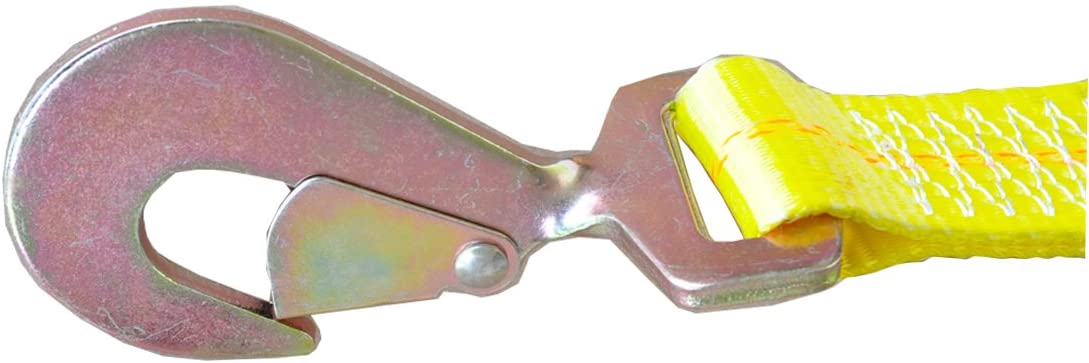 Tow Dolly Basket Strap with Twisted Snap Hooks 2 inch Webbing 12,000 lbs Breaking Strength Tire Bonnet&Tire Net