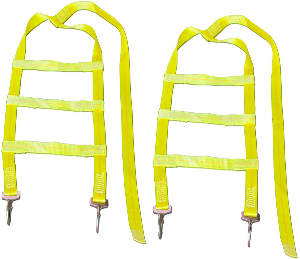Tow Dolly Basket Strap with Twisted Snap Hooks 2 inch Webbing 12,000 lbs Breaking Strength Tire Bonnet&Tire Net