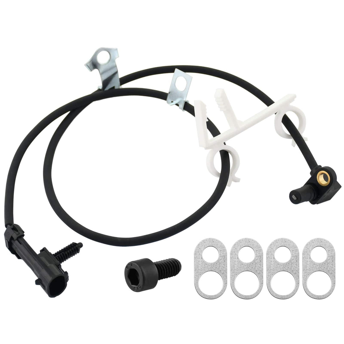 Front Wheel Speed ABS Sensor Fits for Chevrolet K1500 K2500 Pickup Suburban Tahoe, GMC K1500 K2500 Pickup Suburban Yukon-Wheel Speed ABS Assembly-2 Pack