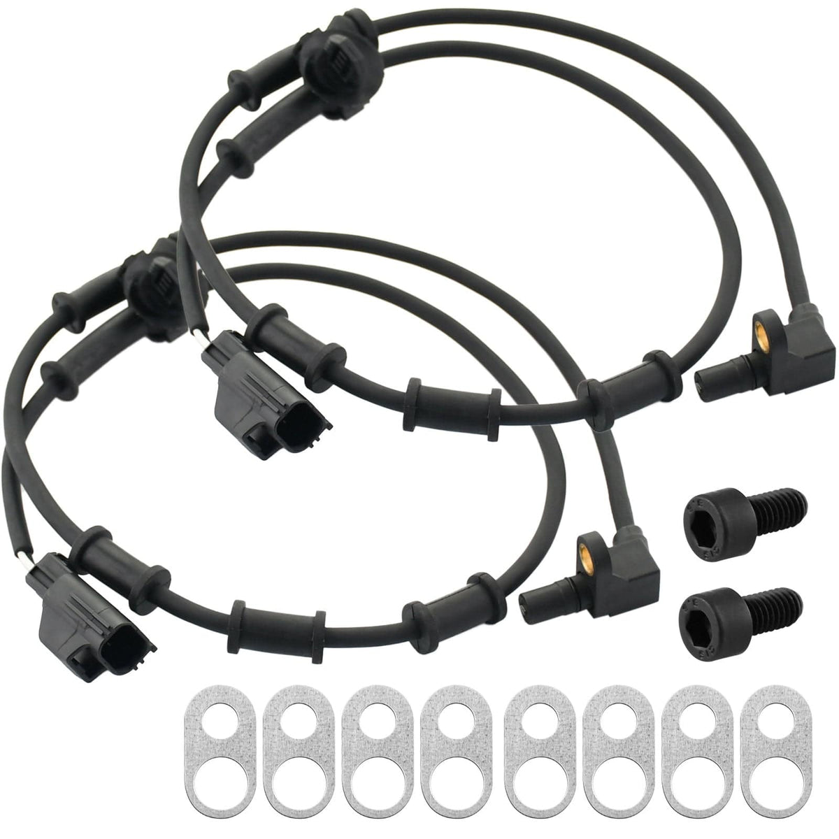 Front Wheel Speed ABS Sensor Fits for Dodge Ram 1500 Pickup 2002 2003 2004 2005-Wheel Speed ABS Assembly-2 Pack