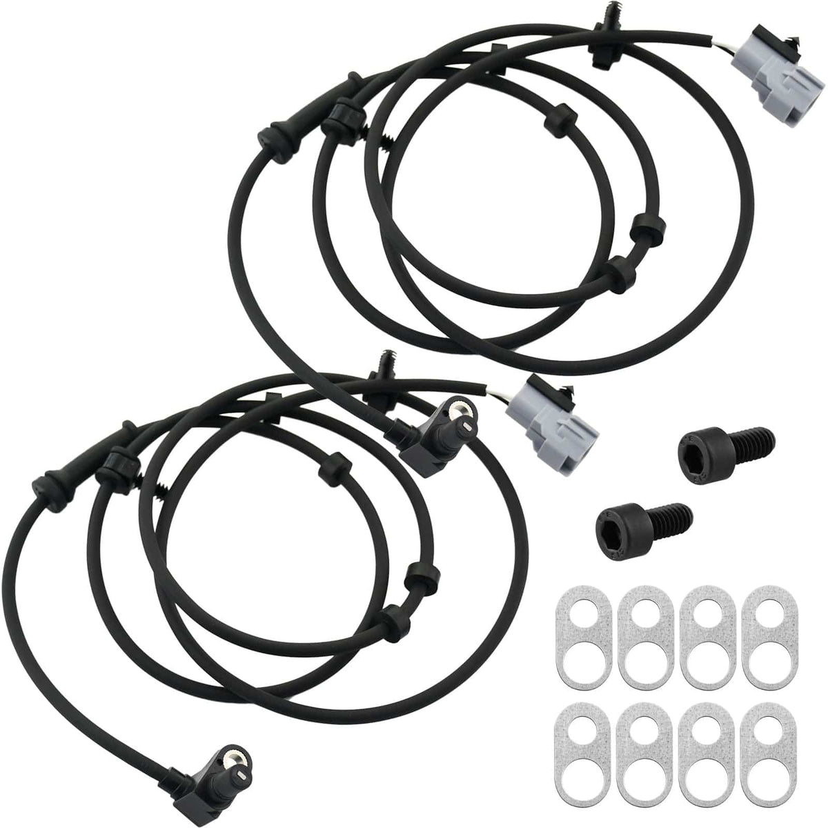 Front Wheel Speed ABS Sensor Fits for Dodge Ram 2500 Pickup, Dodge Ram 3500 Pickup-Wheel Speed ABS Assembly-2 Pack