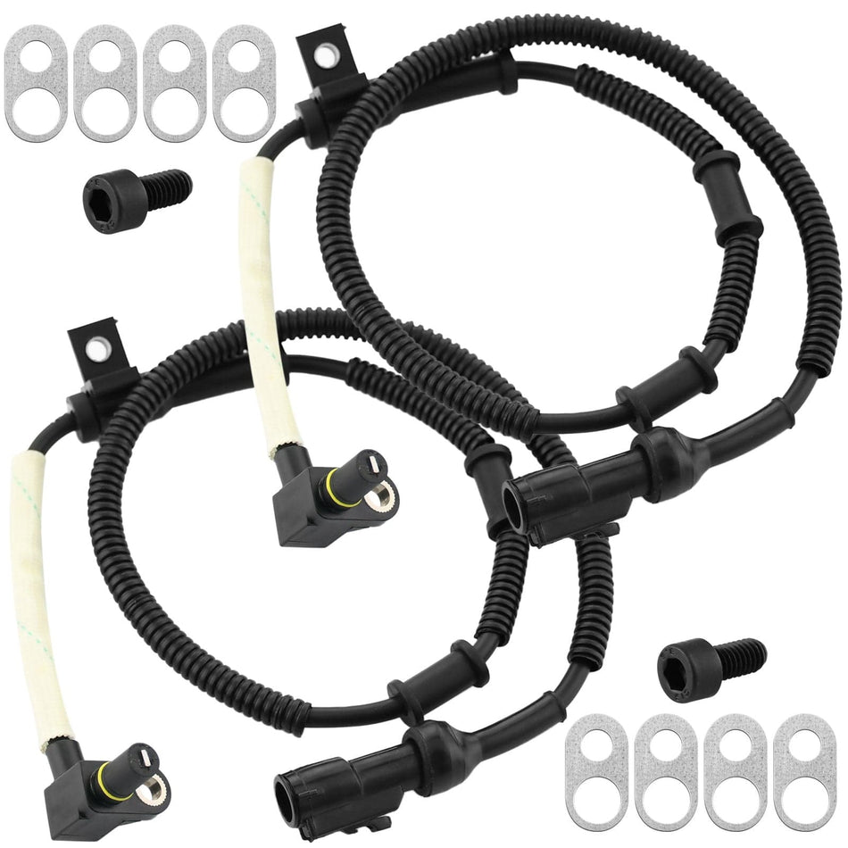 Front Wheel Speed ABS Sensor Fits for Ford F-150 2000-2004, Ford F-150 Heritage 2004-Wheel Speed ABS Assembly-2 Pack