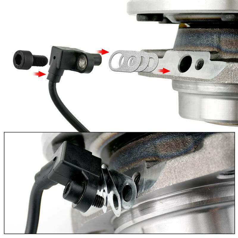 Front Wheel Speed Sensor 515063 For 2000 2001 2002 Dodge Ram 2500 3500 ABS