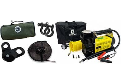 Overland Vehicle Systems Recovery Gear - Shackles, Straps, & More