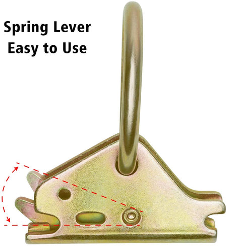 Robbor E-Track Ring Tie Down Anchors 10 Packs E-Track O Ring Perfect E-Tracking Fittings Multi-Purpose E Track Tie Downs Secure Cargo in Enclosed/Flatbed Trailers, Trucks,Van