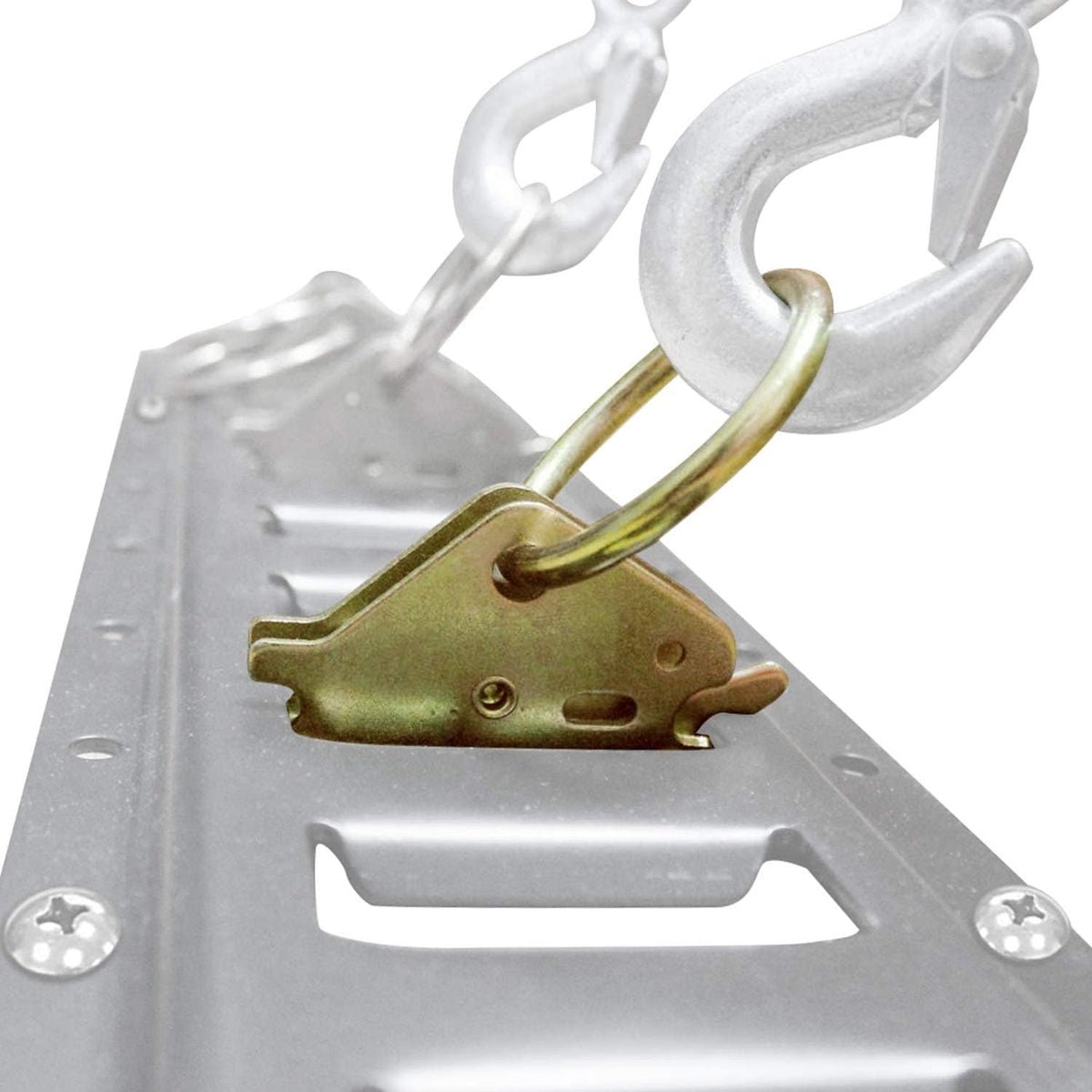 Robbor E-Track Ring Tie Down Anchors 10 Packs E-Track O Ring Perfect E-Tracking Fittings Multi-Purpose E Track Tie Downs Secure Cargo in Enclosed/Flatbed Trailers, Trucks,Van