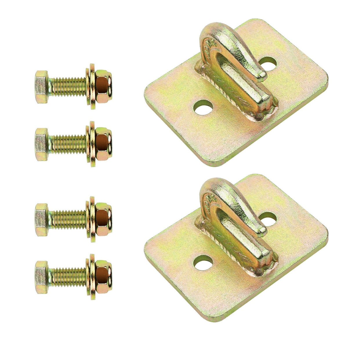 Robbor Grab Hook 5/16 in Bolt-on Grab Hook Grade 70 Forged Steel Tow Hook Work Well for Tractor Bucket, RV, UTV,Truck with Backer Plate and Hardware -2 PK