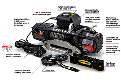 Smittybilt Gen 2 X20 12k Winch - X20 Gen2 12,000 lb Winch