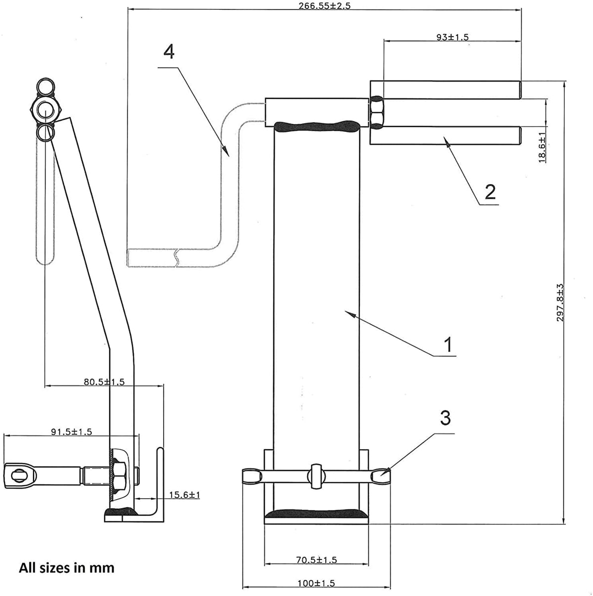 Winch Straps Winder Truck Trailer Flatbed Winch 2" 3" 4" Ratchet Tie Down Strap Webbing Winder, Steel Strap Winder