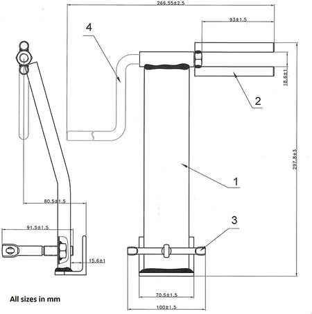 Winch Straps Winder Truck Trailer Flatbed Winch 2" 3" 4" Ratchet Tie Down Strap Webbing Winder, Steel Strap Winder