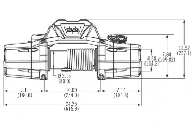 Warn ZEON 10 Winch - Zeon 10,000lb Winch