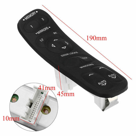 Master Power Window Door Switch 19209381 10092804 for 1997-04 Chevy Corvette C5