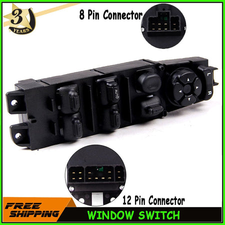 Master Power Window Switch for 2003-2010 Dodge Ram, 2003-2004 Dodge Durango/Dakota Driver (Left) Side, Auto Down Control