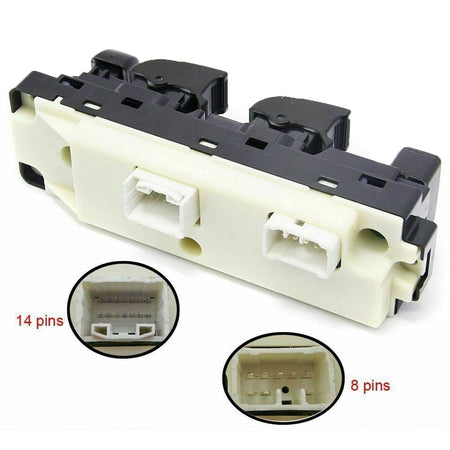 Power Window Switch Front Left Fit Chevrolet Colorado,GMC Canyon, Hummer H3 H3T,Isuzu I-350 I-370, 25779767-Black