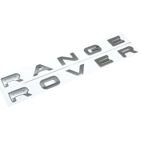 Range Rover Emblem Hood Letter Matte Silver